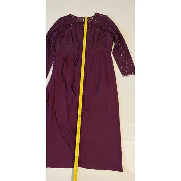NWT City Chic Elegant Lace Midi Dress Womens Sz 18 Mulberry Whimsigoth Romantic - Picture 5 of 16